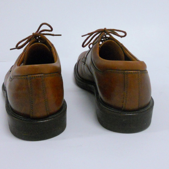 Vtg Johnston & Murphy Oxford Laceup 10.5 Italy Brown